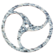 Flowbonacci | Tri-Ying-Black Marble