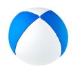 Henrys Beanbag Stretch Jonglierball - 125 g-Blau/weiß