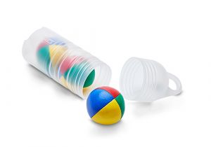 Set aus 3 Henrys Stretch Jonglierbällen mit Hülle
