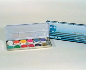 Kryolan Schminkpalette - 12 Farben