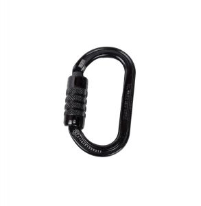 Petzl Triact Lock Karabiner OXAN - Stahl - schwarz