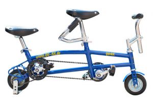 Qu-ax Miniatur Fahrrad Tandem - blau