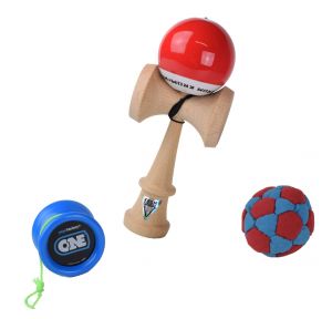 Skilltoy Set - Kendama | YoYo | Footbag