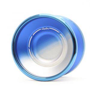 YoYoFactory Bi-Metal Shutter - blau/silbern - blaue Ringe