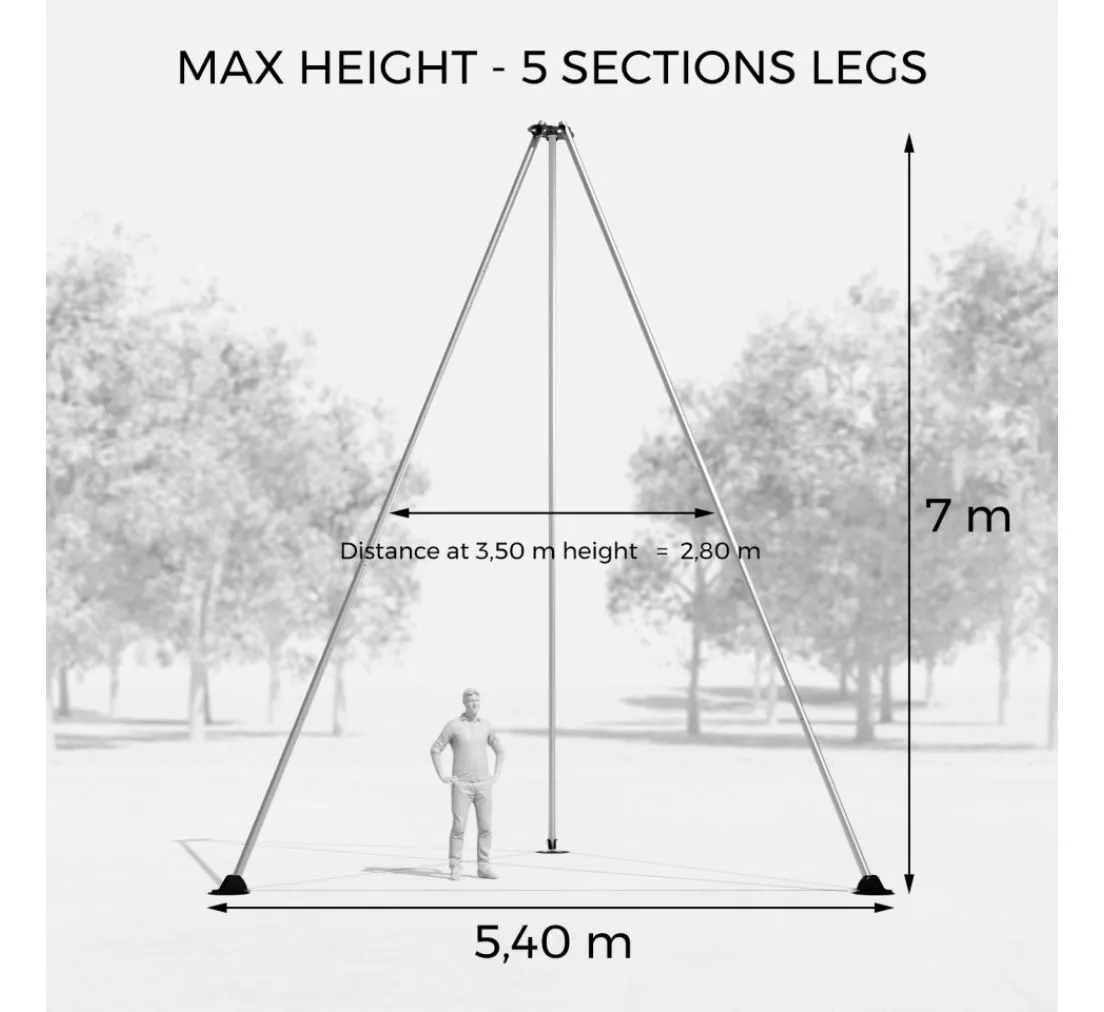 Freistehender Aerial Frame - Free standing Aerial Rig