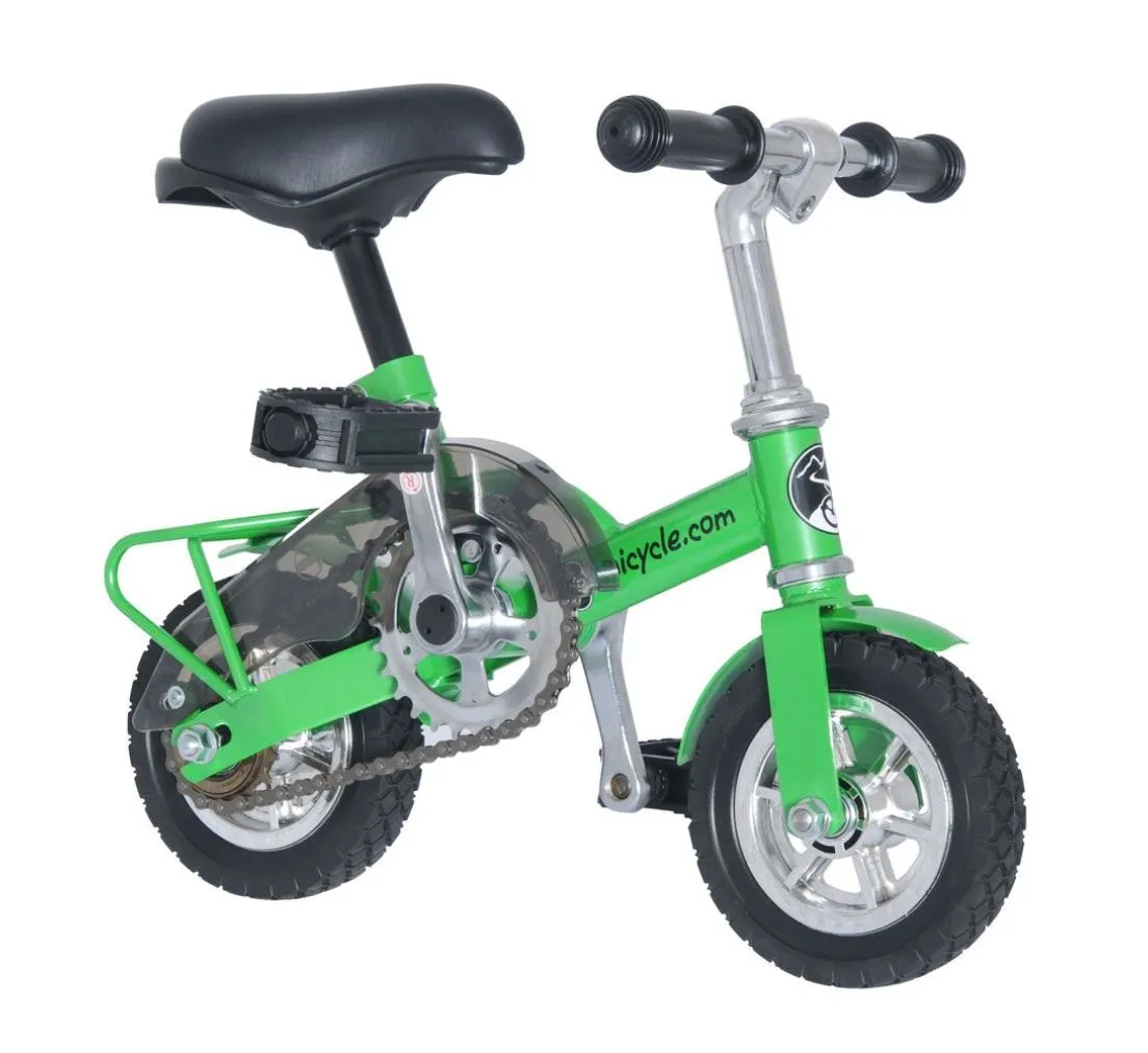 Mini Bike / Miniatur Clownsfahrrad - grün