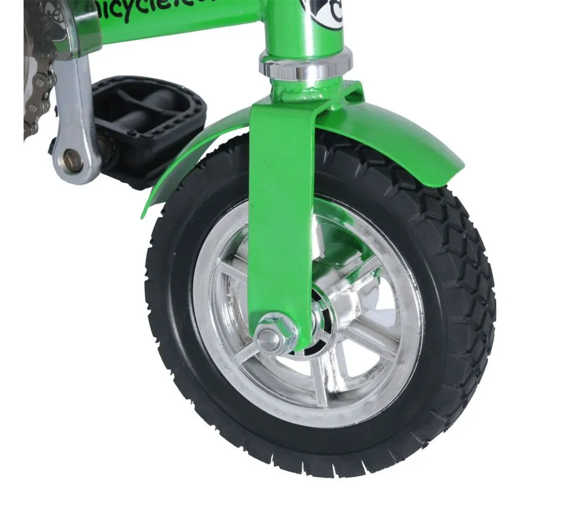 Mini Bike / Miniatur Clownsfahrrad - grün