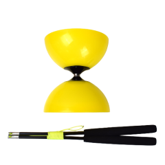 Taibolo Diabolo Set - gelb - Fiber Handstäbe