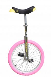 Qu-ax Luxus Einrad - Chrom mit farbigem Reifen - 20 Zoll