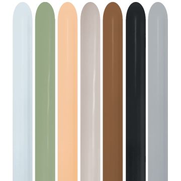 Sempertex - Earthy mix 260 - Modelleerballonnen 100 stuks Sempertex - Earthy mix 260 - Modelleerballonnen 100 stuks