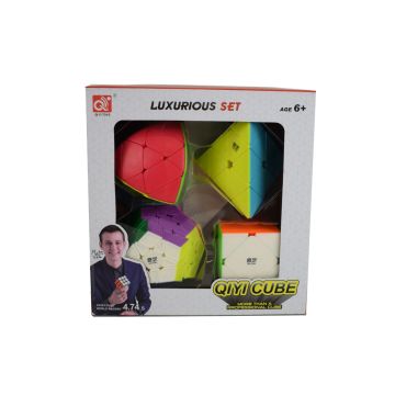 QiYi Geschenkbox - Pyraminx, Skewb, Megaminx und Mastermorphix