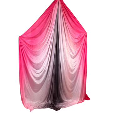 CX Aerial Silk - Tissu | Roze Zwart Ombre | 8 meter