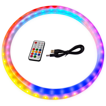 LED hoelahoep 100 cm met afstandsbediening