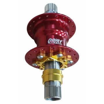 QX Pipifax - Q-Axle Freilaufnabe - rot - 36 Speichenlöcher