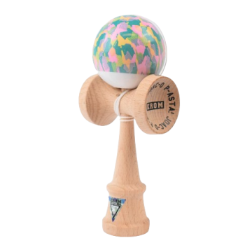 KROM Kendama Tricolor - rosa-gelb-grün