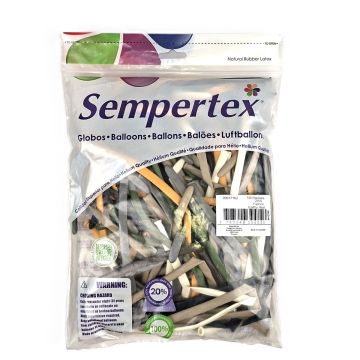 Sempertex - Earthy mix 260 - Modelleerballonnen 100 stuks Sempertex - Earthy mix 260 - Modelleerballonnen 100 stuks