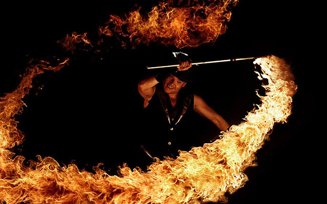 LED und Feuer