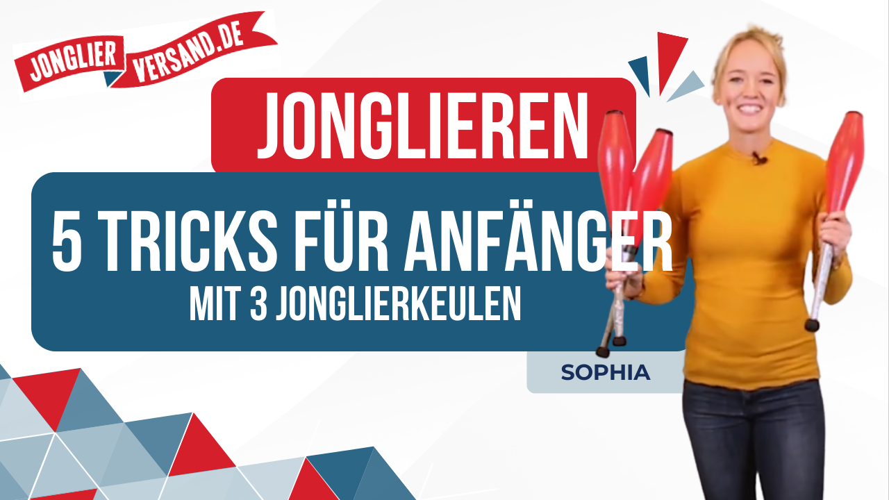 5 Tricks für Anfänger mit 3 Jonglierkeulen