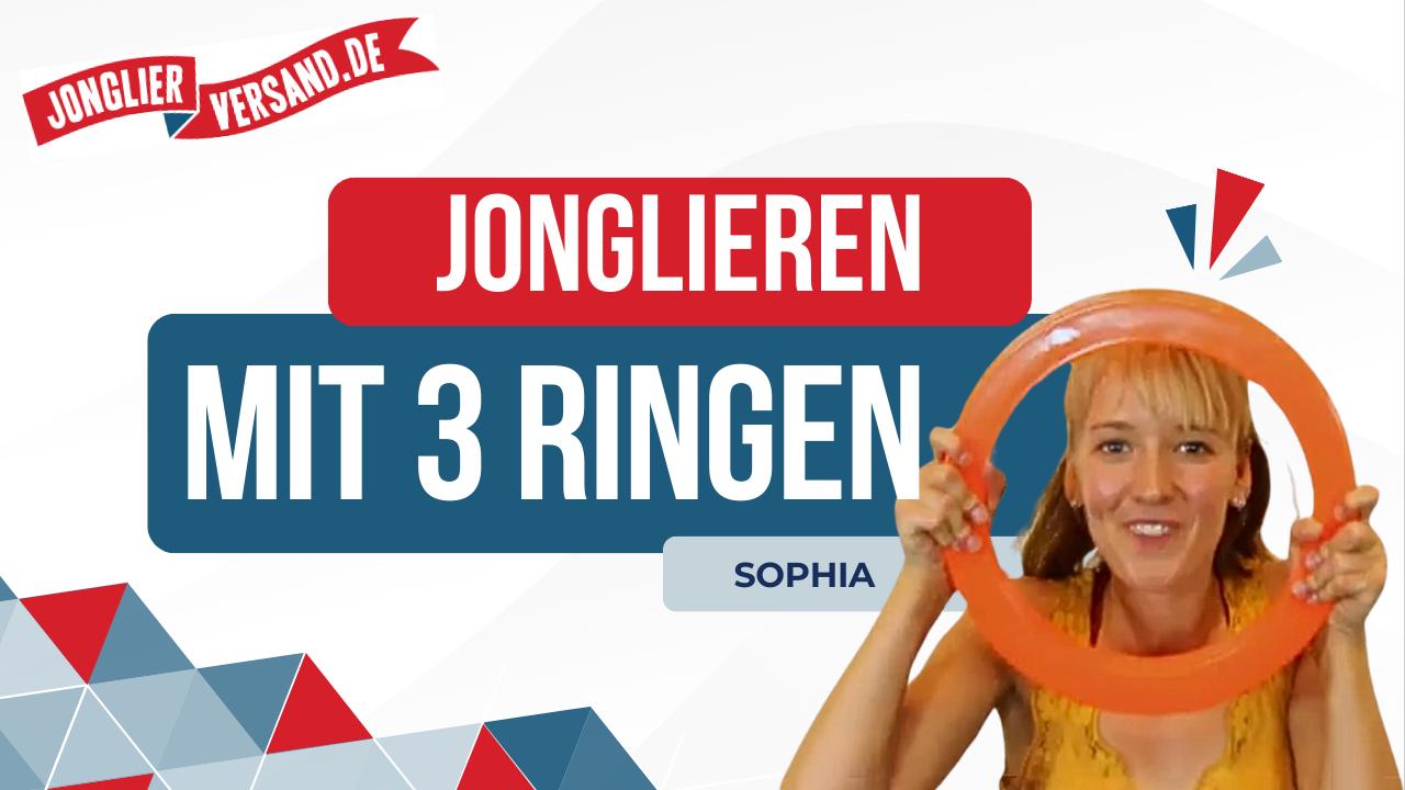 Jonglieren mit 3 ringen