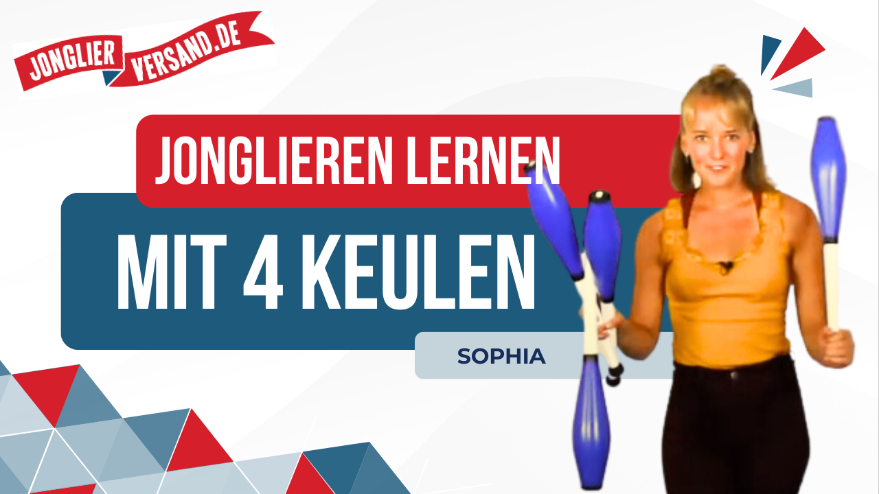 Jonglieren mit 4 keulen