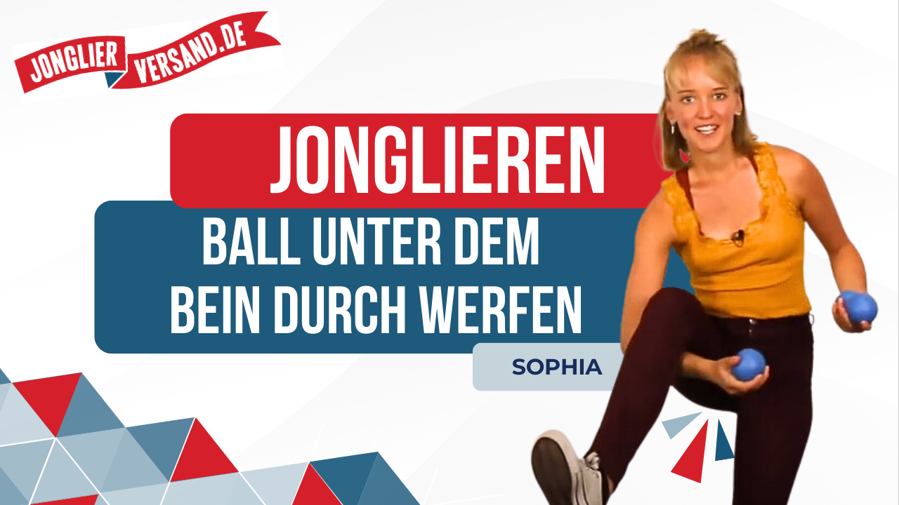 Ball unter dem Bein durch werfen